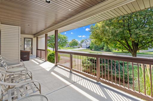 The large covered front porch creates an inviting spot to sit and enjoy the neighborhood.