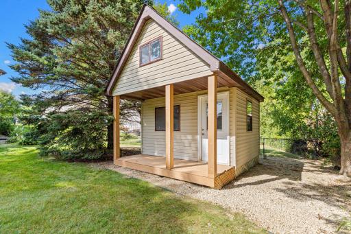 The backyard playhouse is ready for big imaginations and years of fun.