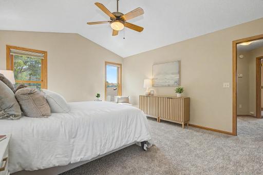 A peaceful place to unwind with an en-suite bath and walk-in closet.