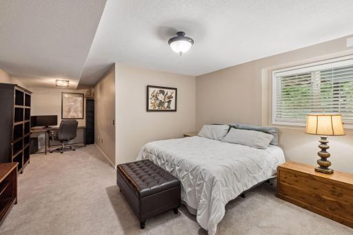Lower level 5th bedroom. Room for an office