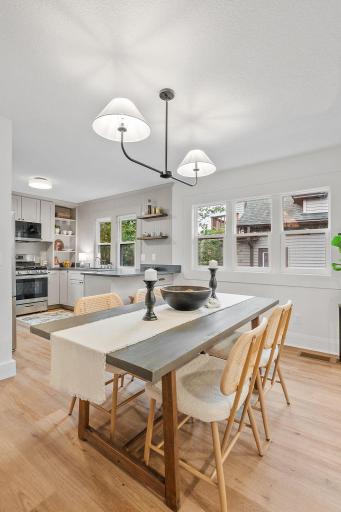 Kitchen Opens To Dining