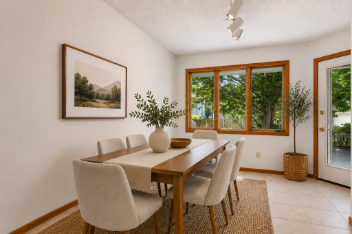 Dining room Staged