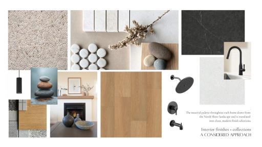 Interior finishes.
