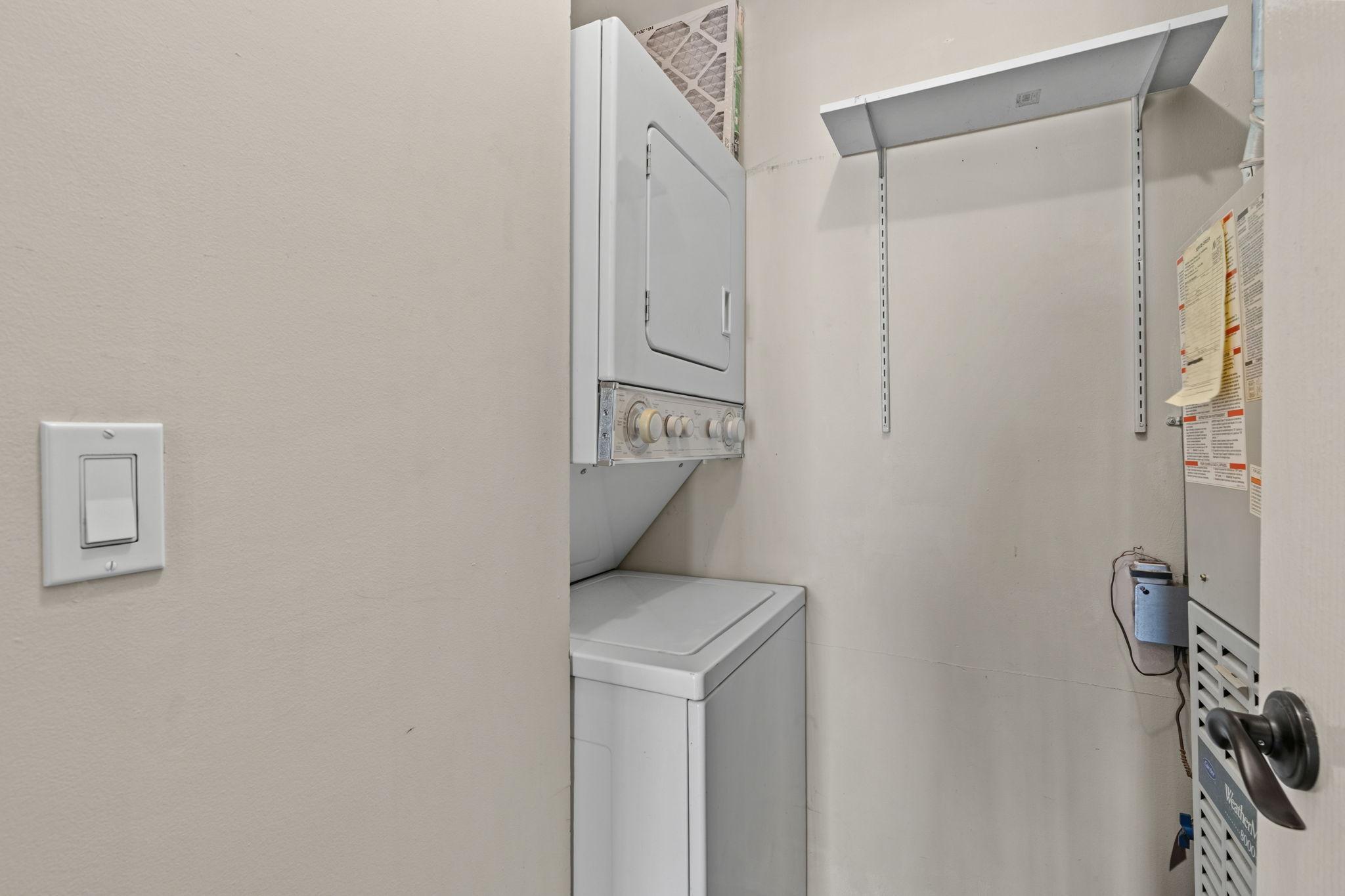 Laundry and utility off the kitchen