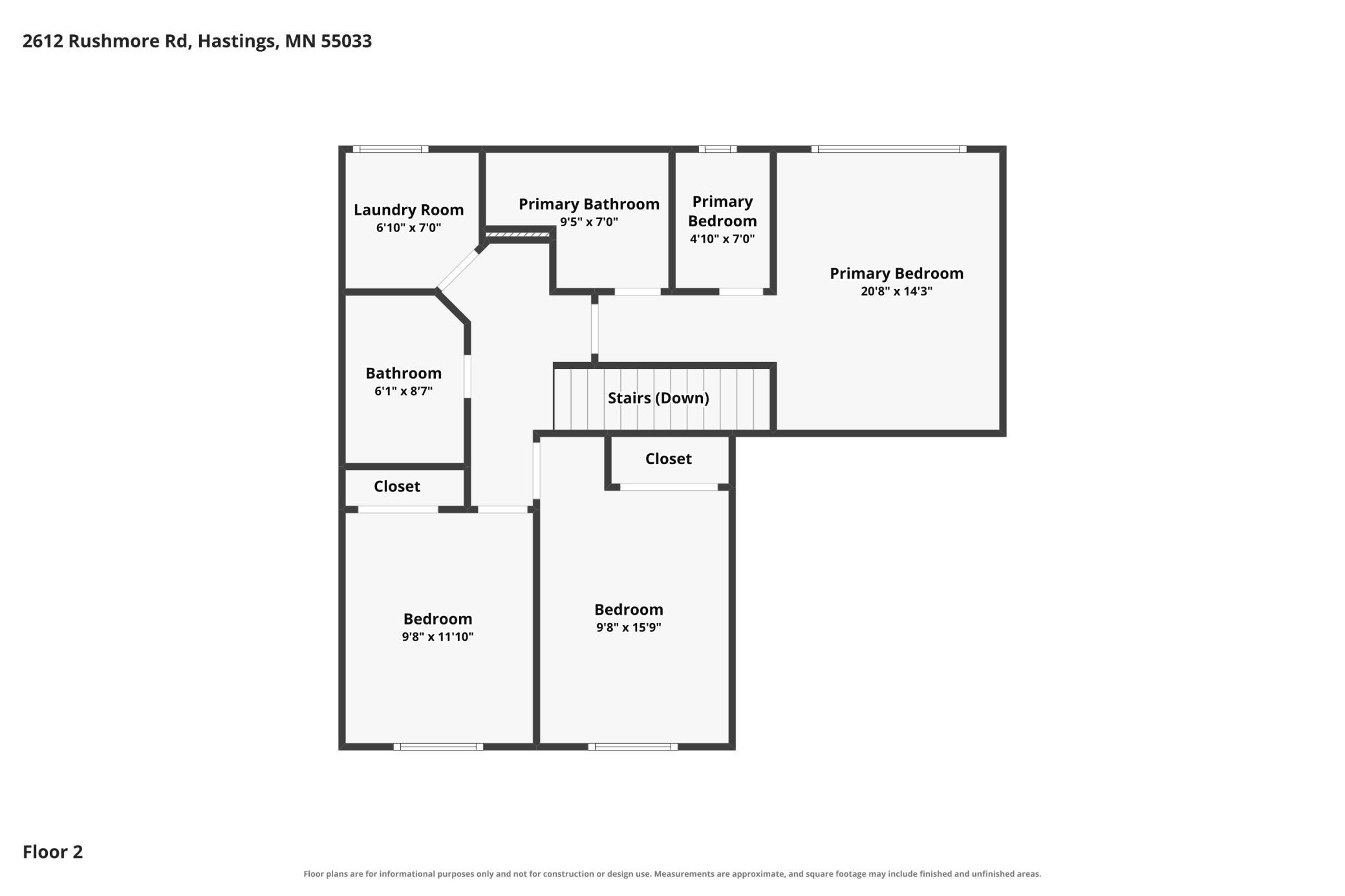 Upstairs Floor Plan