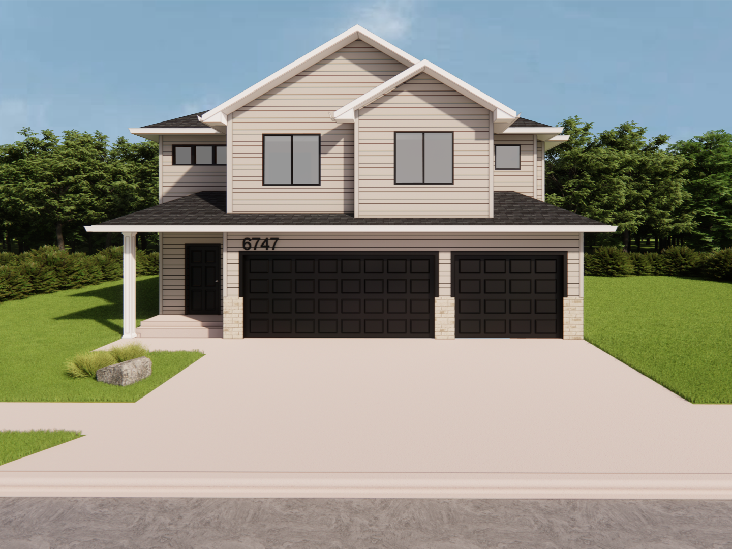Photo for 6747 Selkirk Drive S, Fargo, ND 58104 - Listing #7131118 POH 6747 EXTERIOR RENDER.png