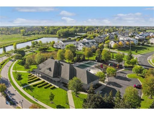 Enjoy a beautiful walk from your new home to the remodeled Waters Edge Community Center: includes a pool and lounging areas, gym, game rooms with pool table, reservable party/banquet room with full kitchen, and stunning lobby area with fireplace.