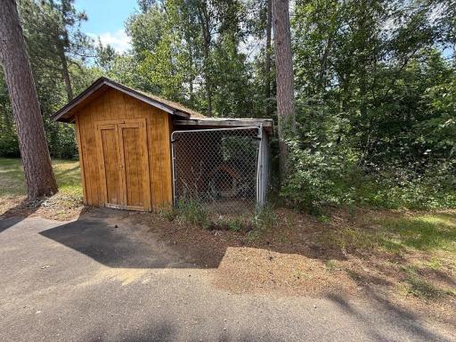 Storage Shed with Kennel