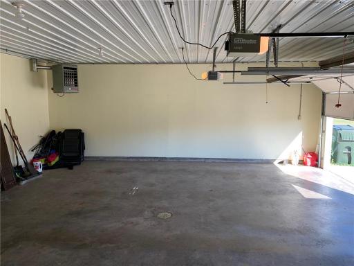 Heated attached garage