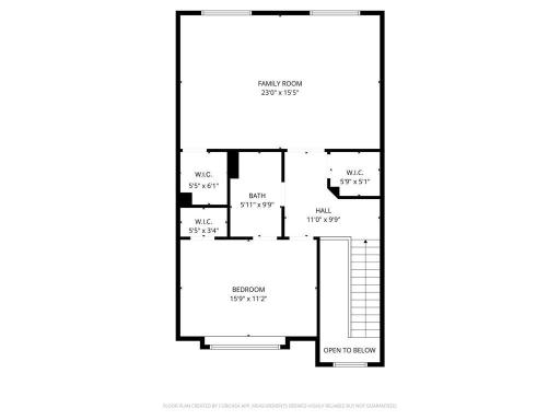Upstairs floorpan