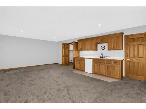 Large bedroom with kitchenette could easily be used as additional living space, guest bedroom or home office