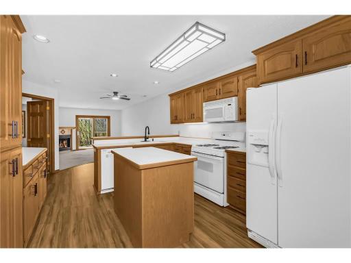 Lots of cabinet space and kitchen island
