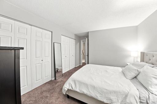 Primary bedroom with generous closet space.