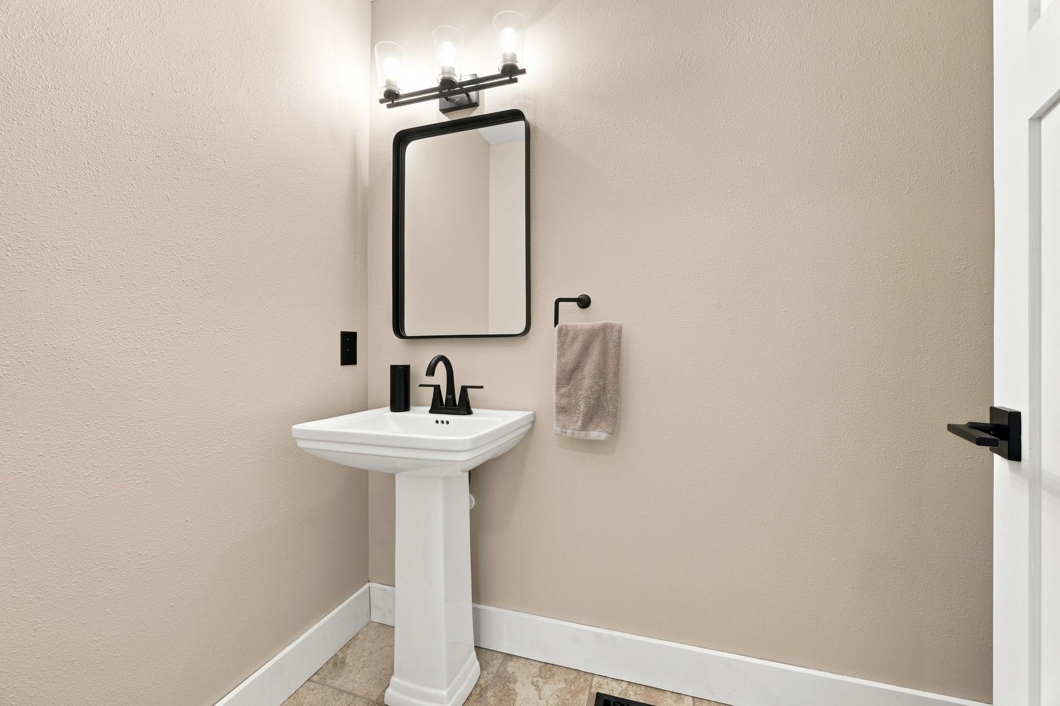 1/2 bath - main floor