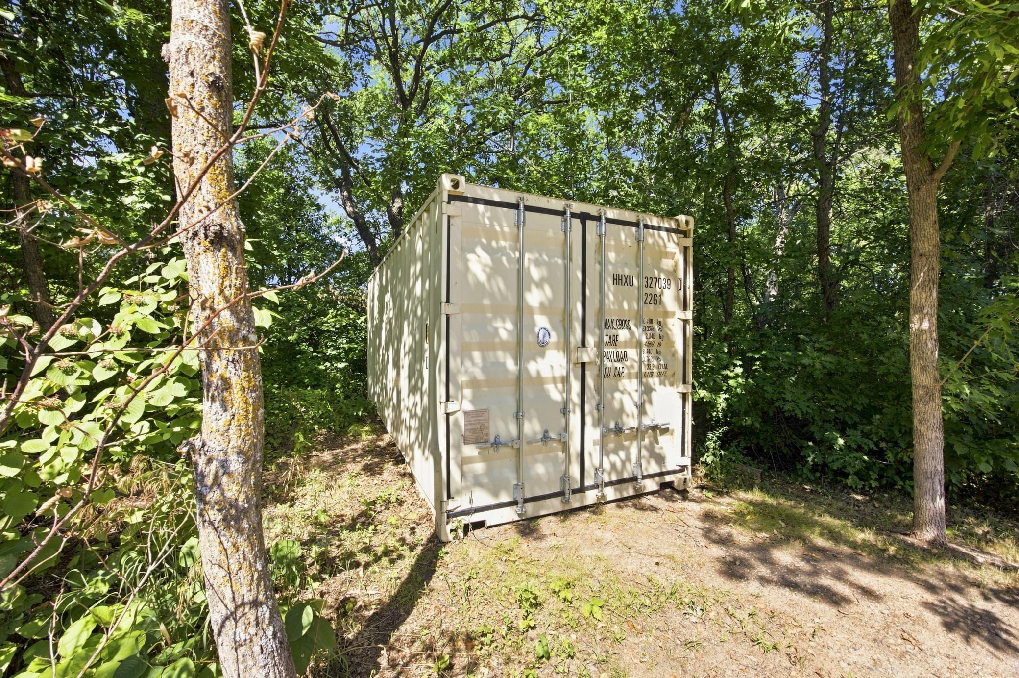 20 foot storage container - negotiable-used as large shed