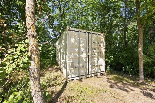 20 foot storage container - negotiable-used as large shed