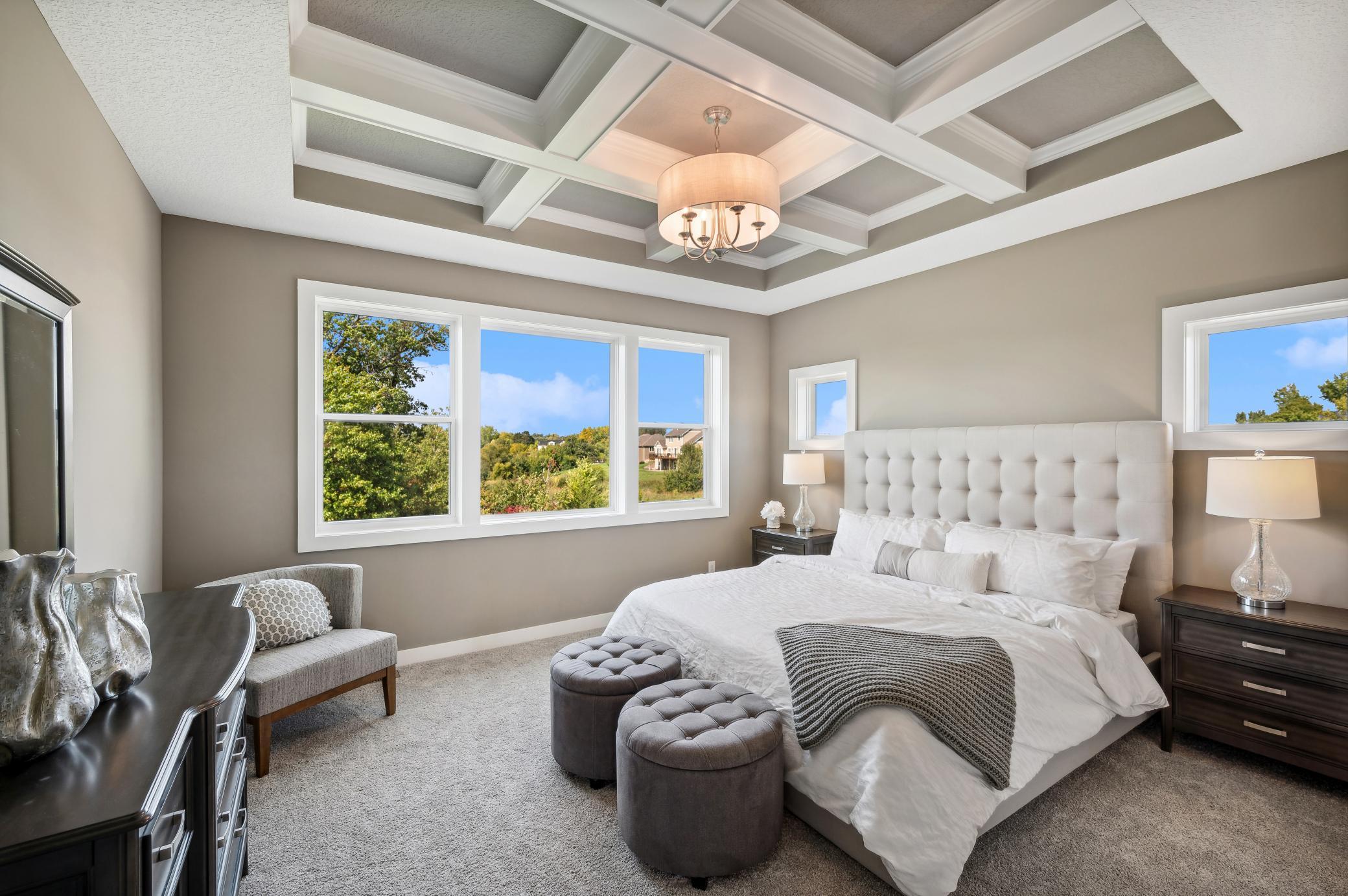 Photo is of former model home. See Sales Consultant for specific colors and options. Primary bedroom will be vaulted, but not have shiplap ceiling.