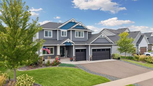 Another look at the attractive exterior—an inviting front porch creates the perfect welcome home.