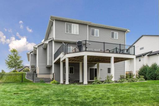 Another look at the impressive maintenance-free deck, added in 2022 and designed to maximize the outdoor living space.