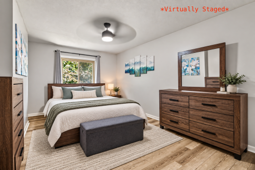 Spacious Primary Bedroom *Virtually Staged*