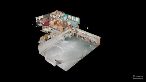 Dollhouse view showing the property’s multi-level layout and extensive finished square footage.