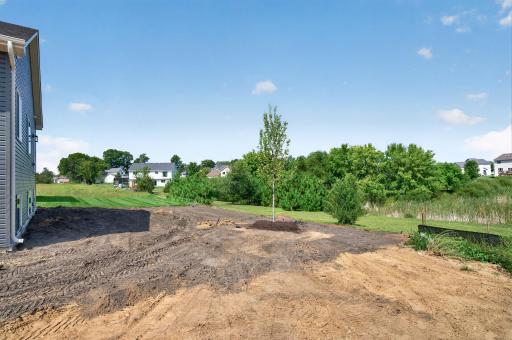 A view of the backyard. One of the nicest lots we have as it backs up to a wetlands.