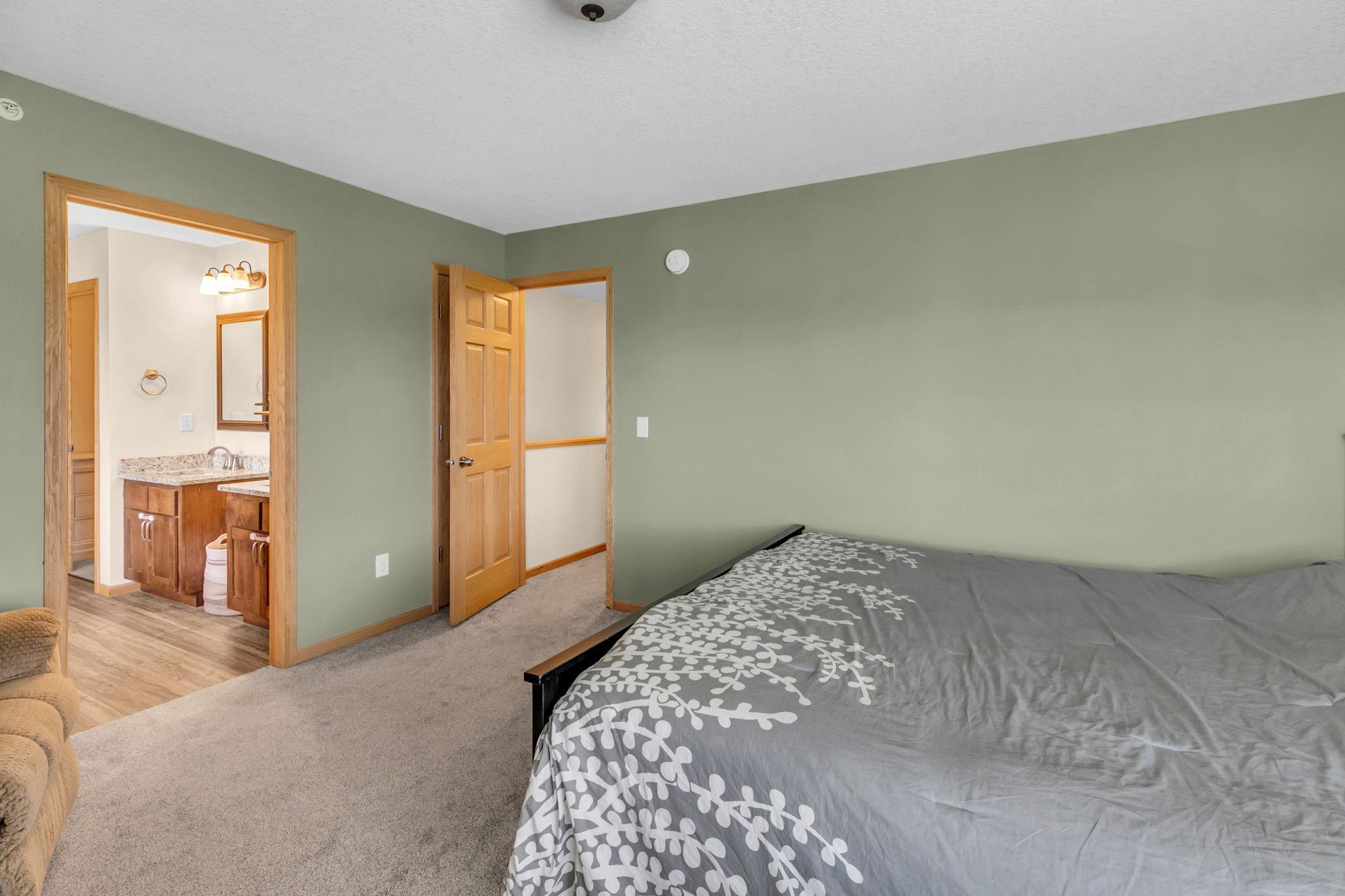 Primary bedroom + private bathroom