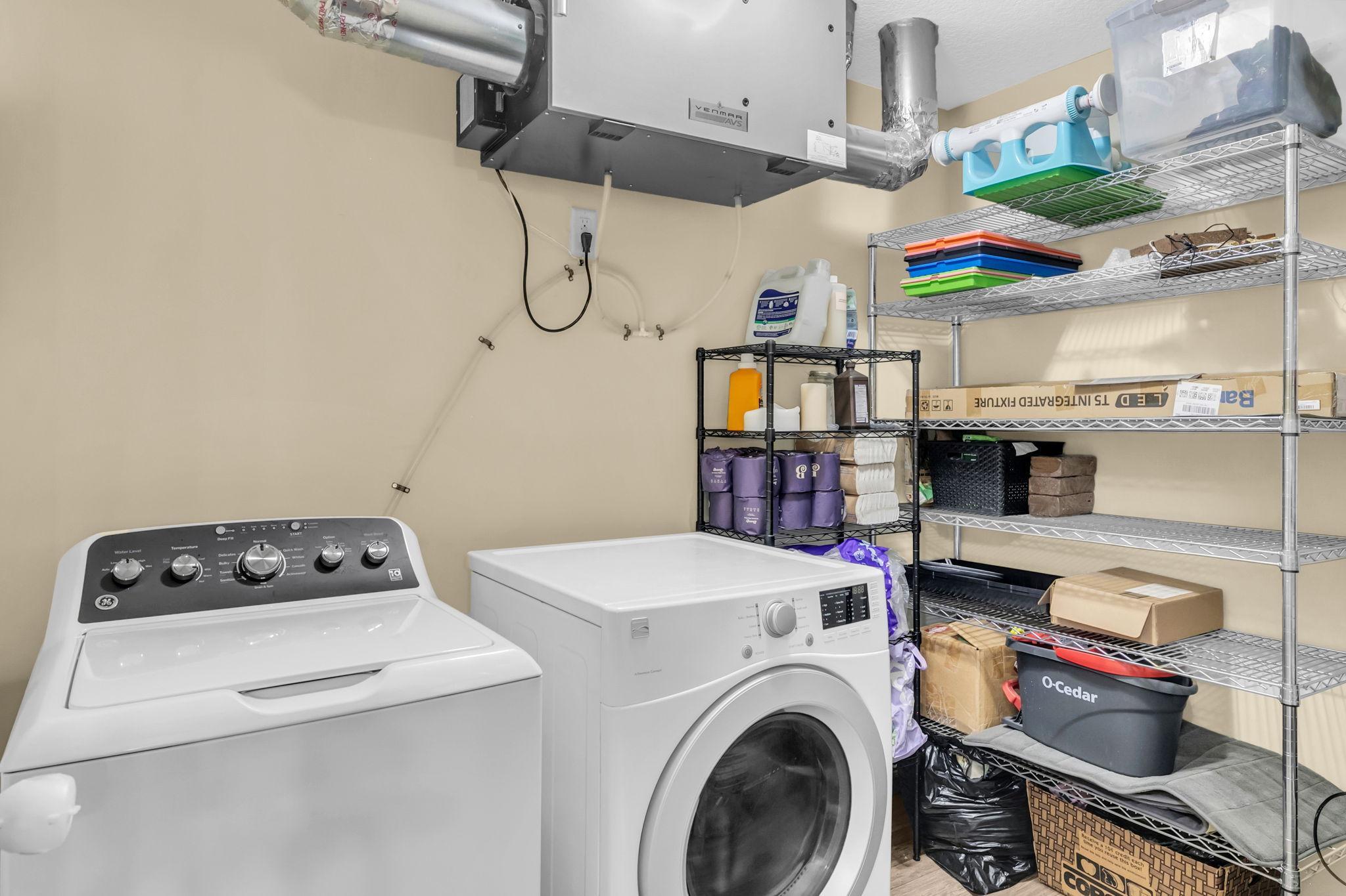Conveniently located upper-level laundry room!