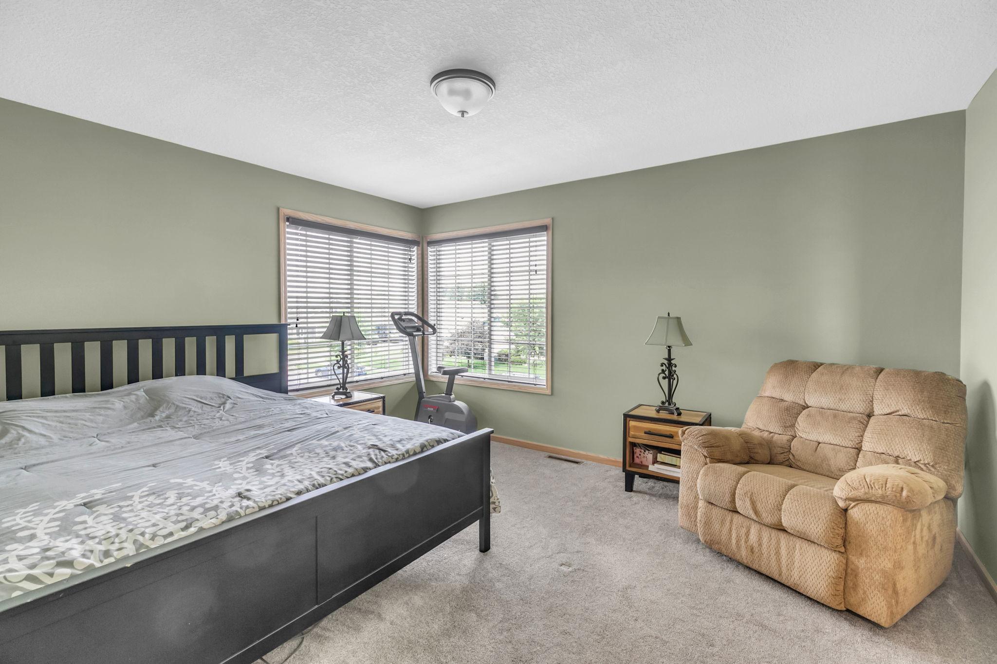 Large primary bedroom suite!