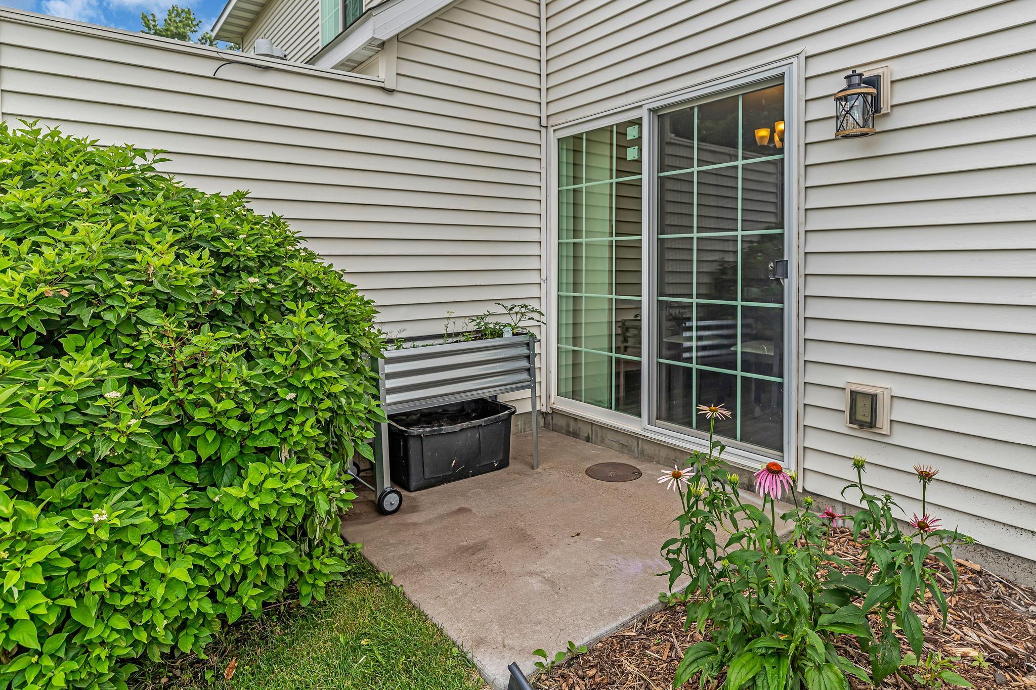 West-facing private patio - great for a BBQ!