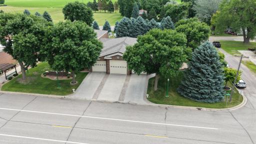 Multiple garage bays with exceptional space for vehicles, equipment, storage, or workshop use