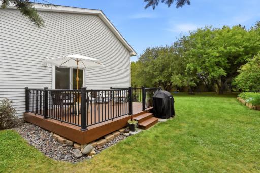 The Maintenance free deck railing is sure to please. No more staining spindles!