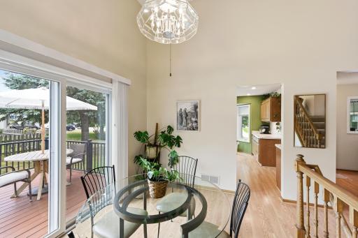 Dining in or enjoying Al Fresco from the deck... Meal times offer a variety of seating options.