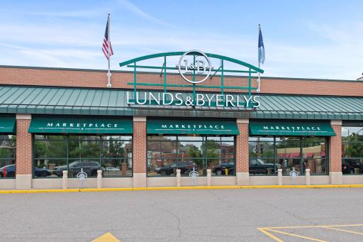 Upscale grocery store blocks away