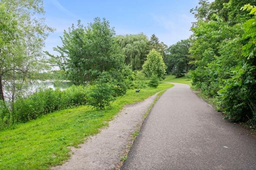 Miles and miles of connected lakes and trails throughout the city