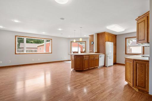 Open Concept Kitchen and Family Room