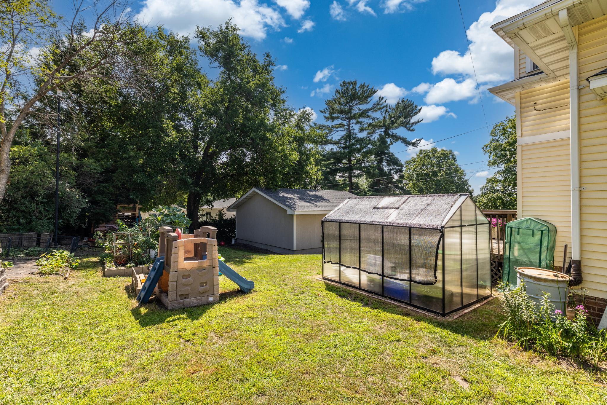 Greenhouse will go with the seller, they had just put it up