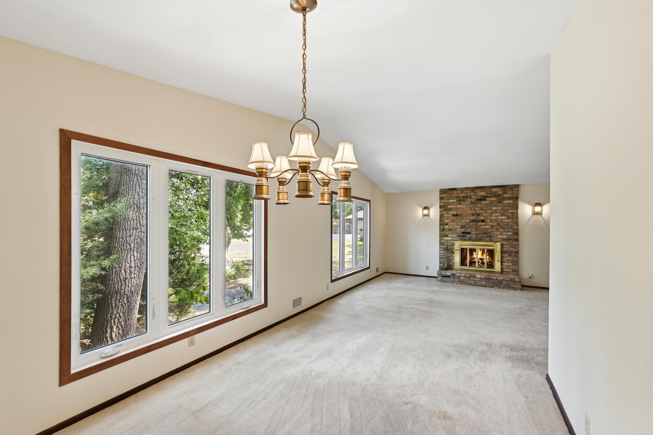 Formal dining room has newer windows. Easy to clean!