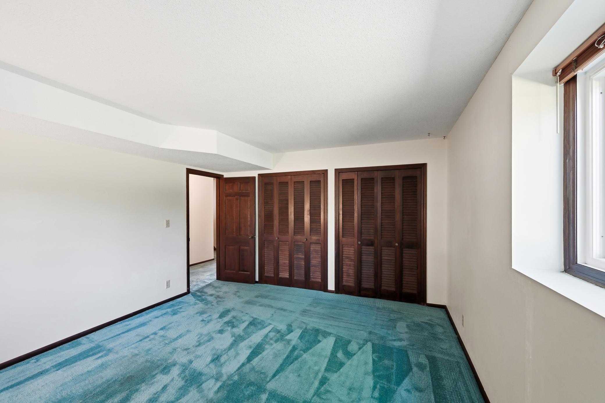 Double closets! There is no shortage of closet/storage space!