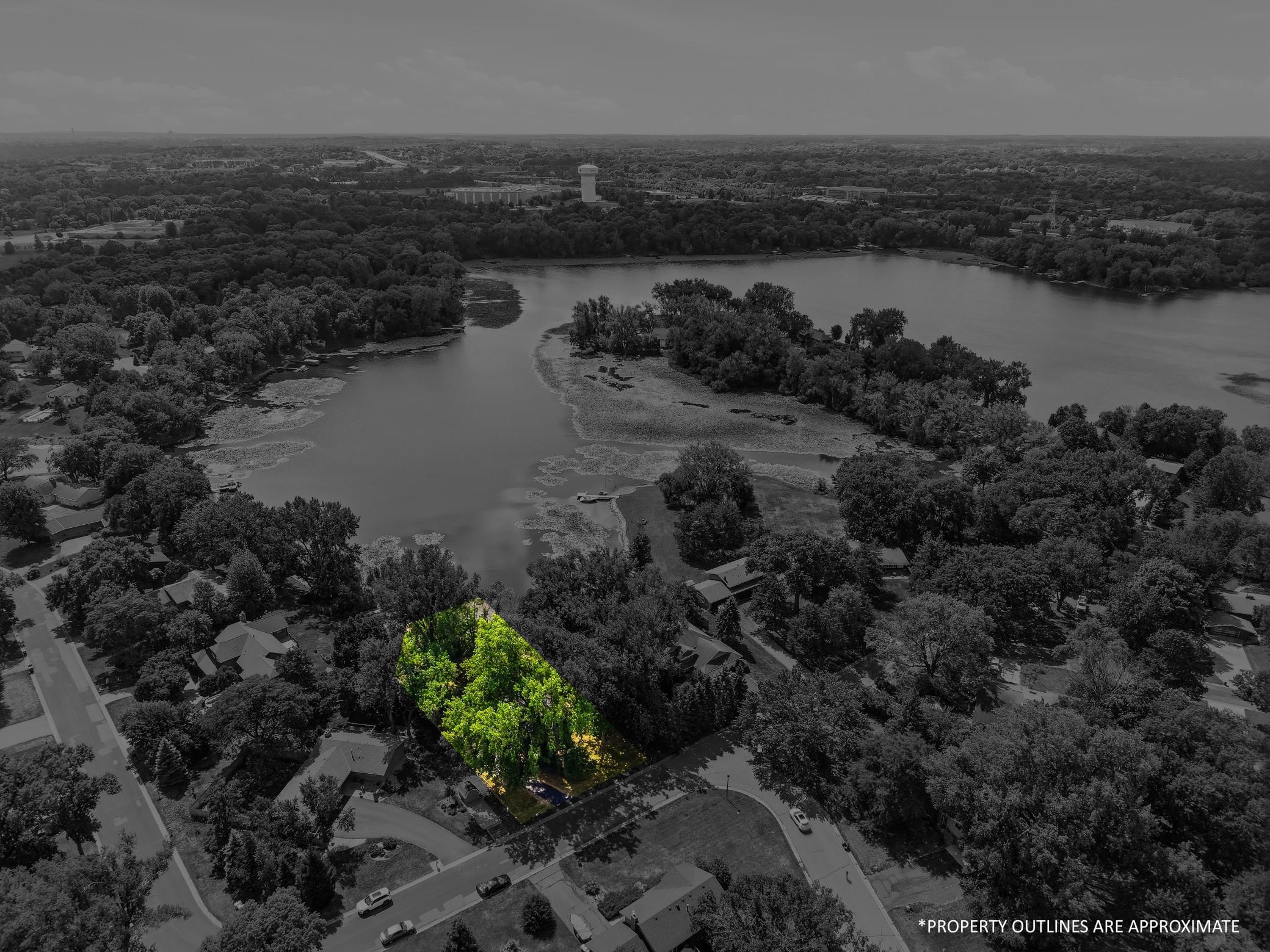 Home is in the green shaded area! Notice the privacy!