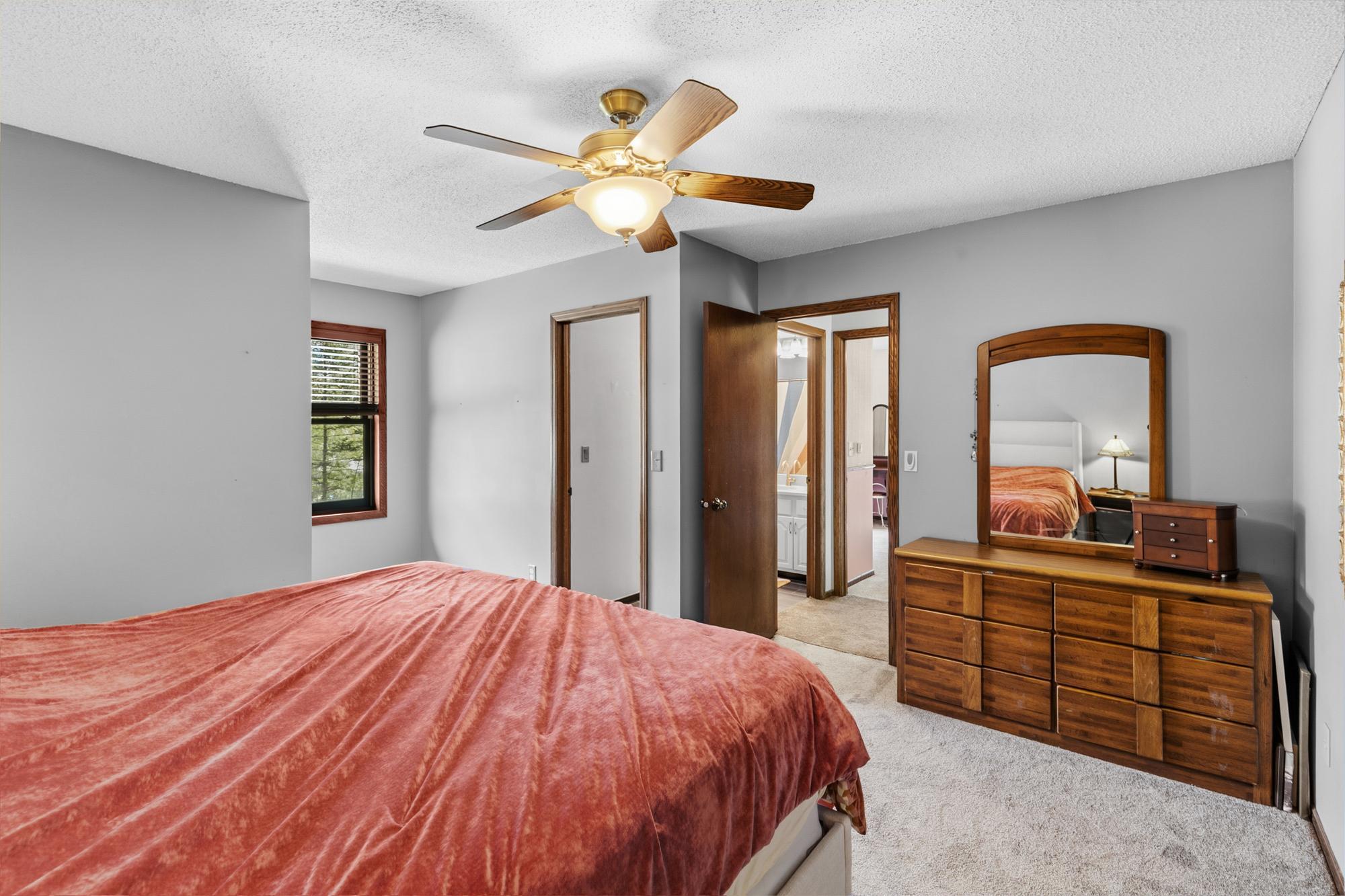 Upper level primary bedroom.