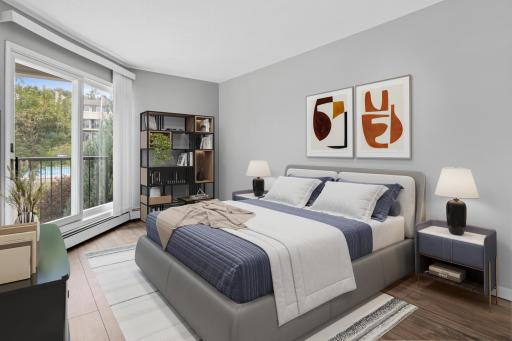 virtually staged bedroom 2