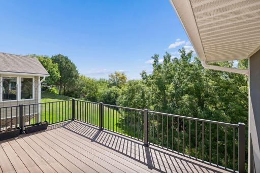 New Composite deck is 6 feet wider with tranquil views