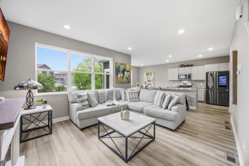 living room / kitchen