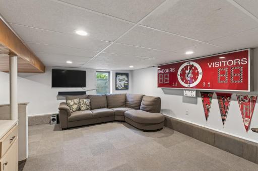 Lower Level Family Room - Possible 4th bedroom with the already installed egress window!