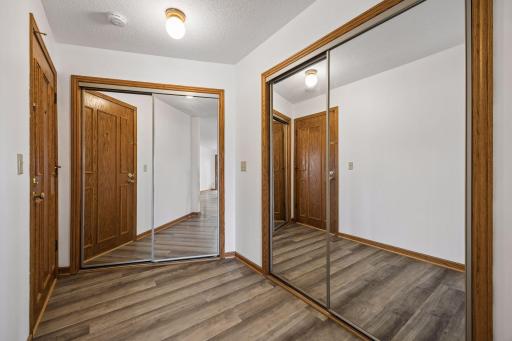 Two large storage closets.