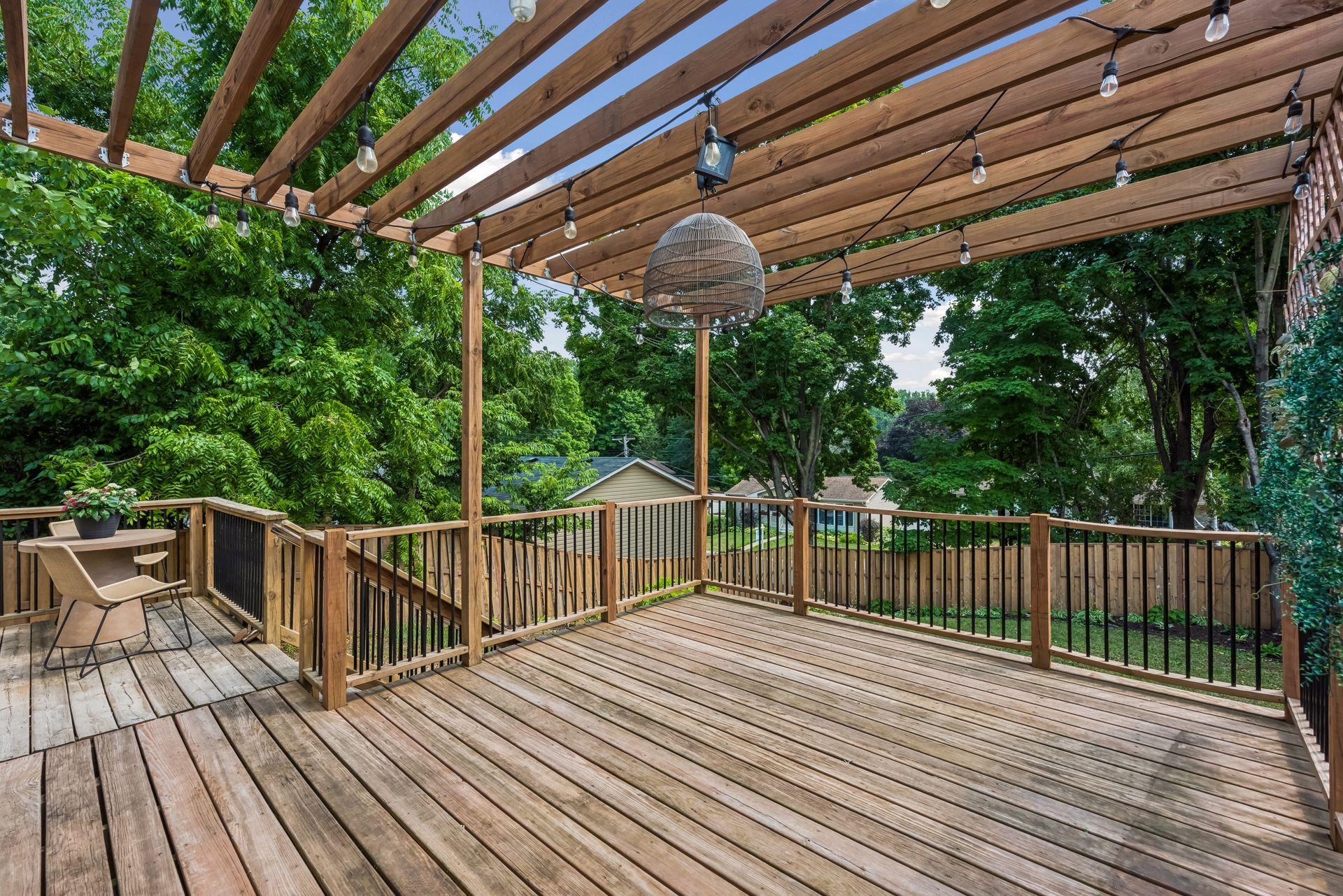 Designed to extend your living space outdoors, this inviting deck overlooks the private backyard and offers the ideal place to entertain or simply enjoy the view.