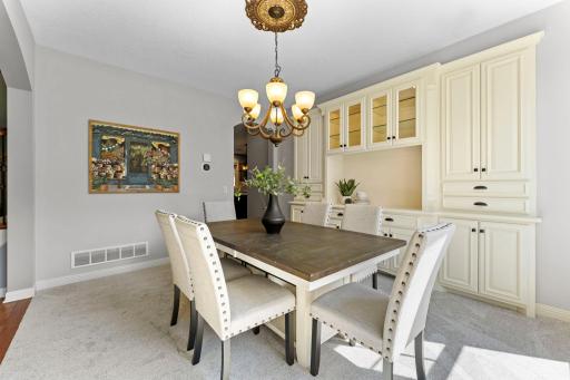 The formal dining room is conveniently located off the kitchen.