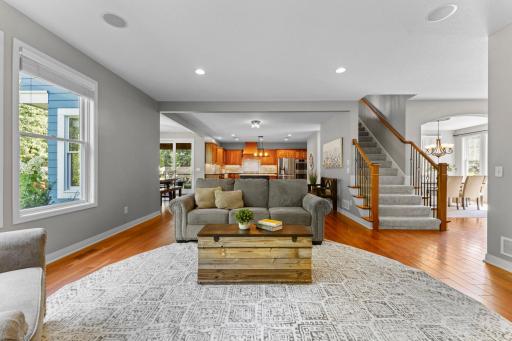 Another view of the open layout of the main level.