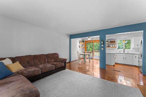 Your main living area is open and offers great lighting from room to room. Updated stunning floor on the main level.